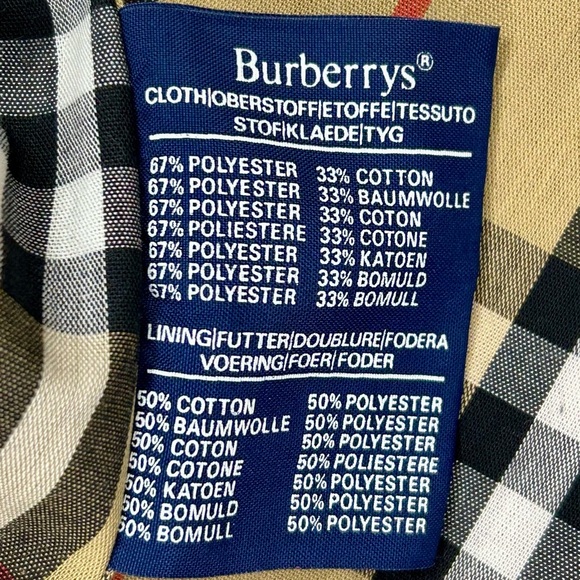 Vintage Burberrys’ Red Trench Coat with Nova Check Lining – Made in England - Picture 5 of 9